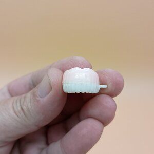 Vintage Dentures Teeth Plastic Mini Gumball Prize Charm 3/4" Cracker Jack